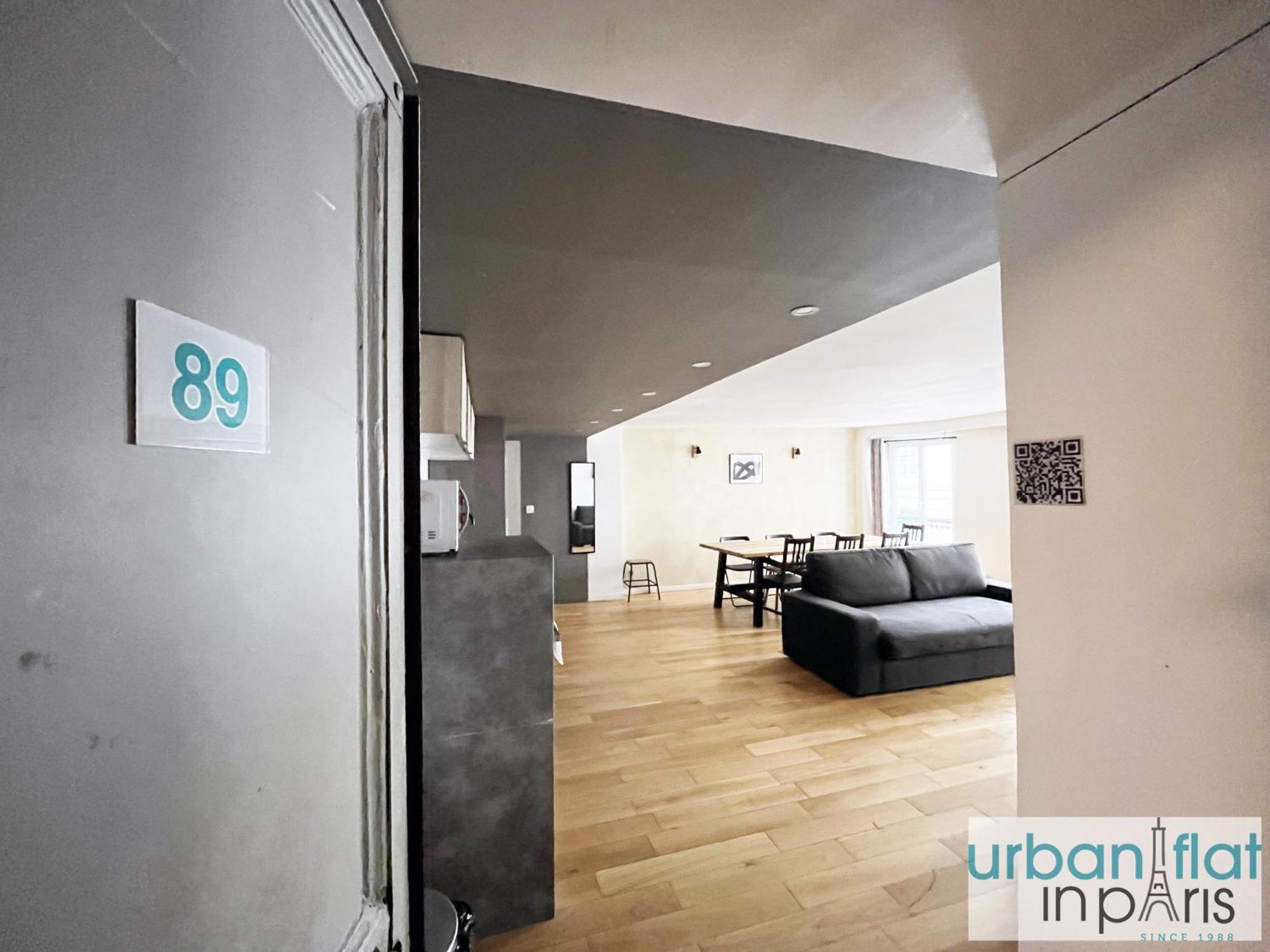 Urban Flat 89 - Charming 3 Bedroom Flat In Apartamento Paris
